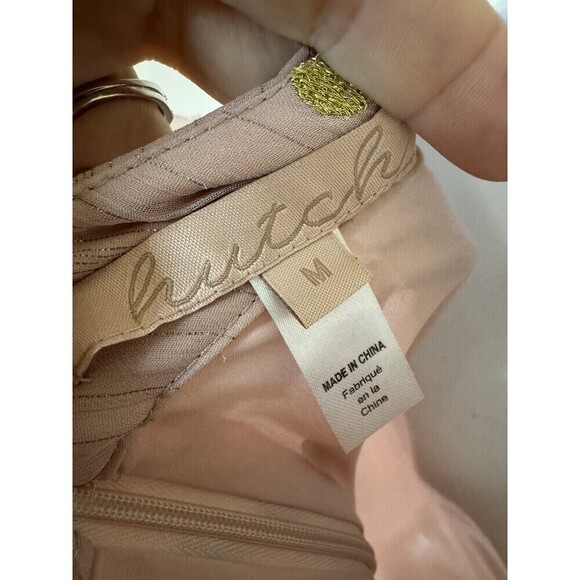 Anthropologie Hutch Blouse Pink And Gold Polka Dot Size M - Picture 6 of 10